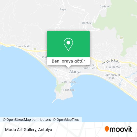 Moda Art Gallery harita