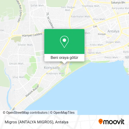 Migros (ANTALYA MIGROS) harita
