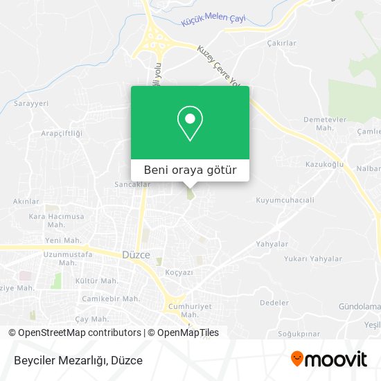 Beyciler Mezarlığı harita