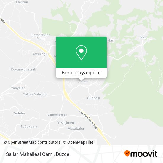 Sallar Mahallesi Cami harita