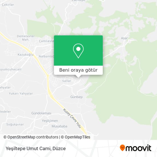 Yeşiltepe Umut Cami harita