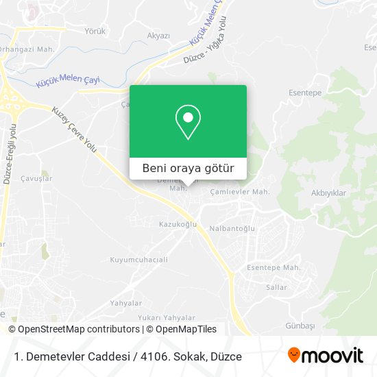 1. Demetevler Caddesi / 4106. Sokak harita