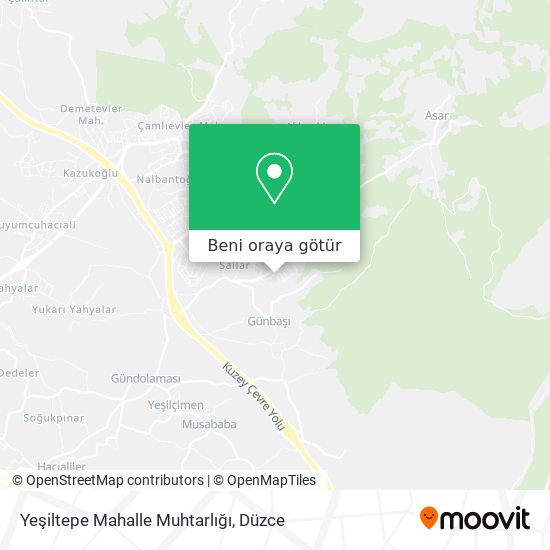 Yeşiltepe Mahalle Muhtarlığı harita