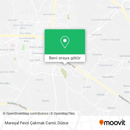 Mareşal Fevzi Çakmak Camii harita