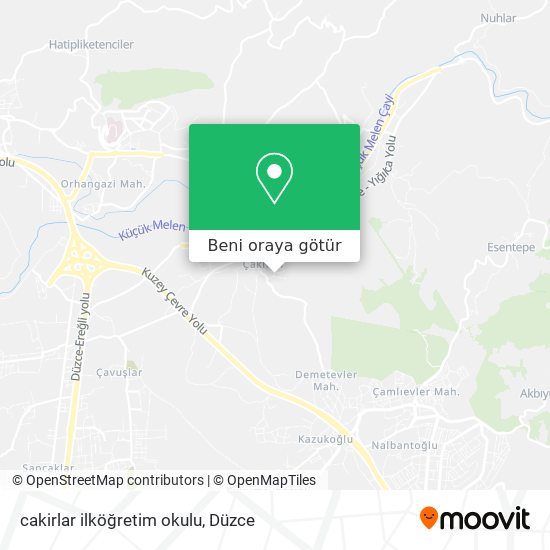 cakirlar ilköğretim okulu harita