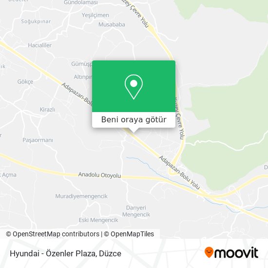 Hyundai - Özenler Plaza harita