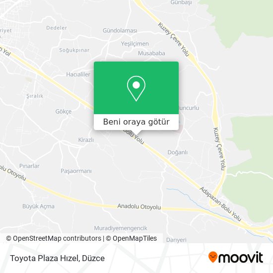 Toyota Plaza Hızel harita