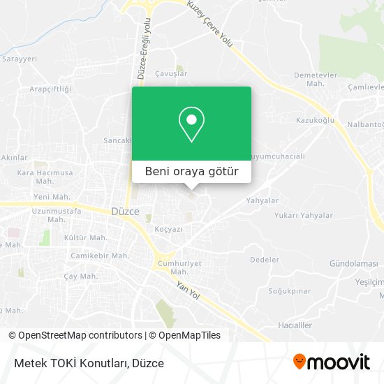 Metek TOKİ Konutları harita