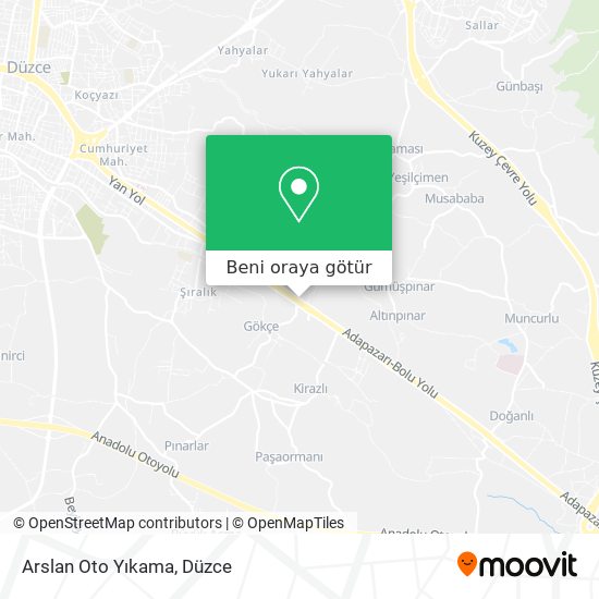 Arslan Oto Yıkama harita