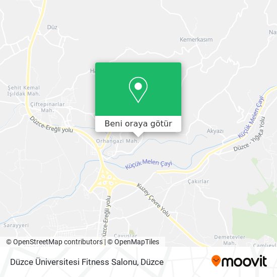 Düzce Üniversitesi Fitness Salonu harita