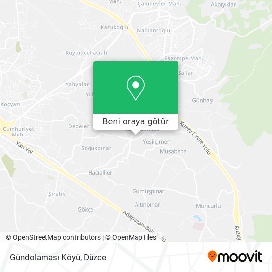 Gündolaması Köyü harita