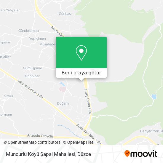Muncurlu Köyü Şapsi Mahallesi harita