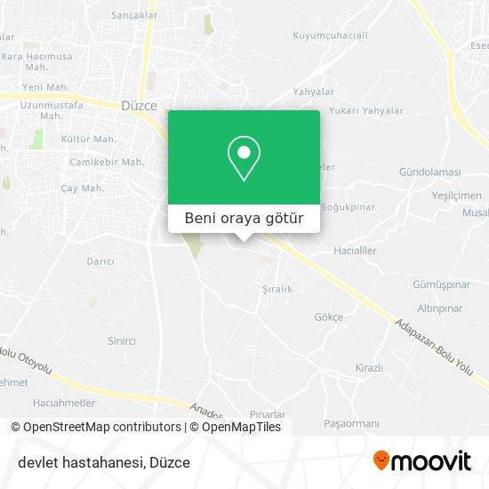 devlet hastahanesi harita