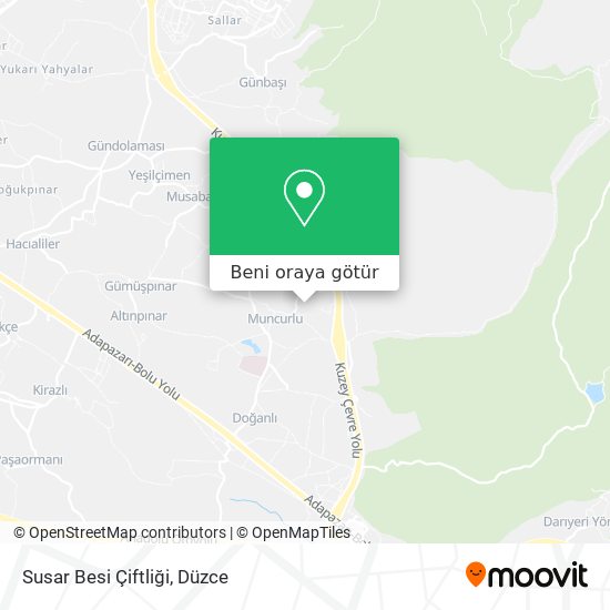 Susar Besi Çiftliği harita