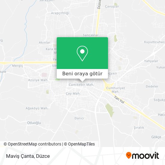 Maviş Çanta harita