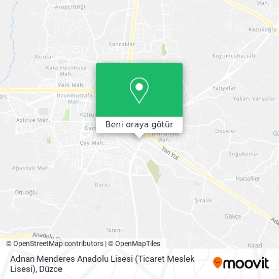 Adnan Menderes Anadolu Lisesi (Ticaret Meslek Lisesi) harita