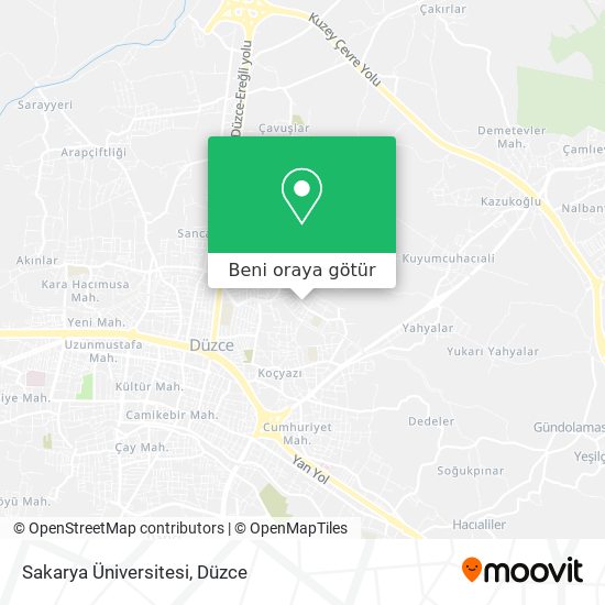 Sakarya Üniversitesi harita