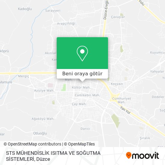 STS MÜHENDİSLİK ISITMA VE SOĞUTMA SİSTEMLERİ harita