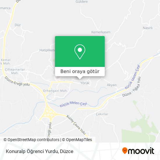 Konuralp Öğrenci Yurdu harita