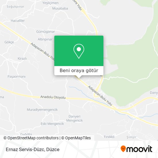 Ernaz Servis-Düzc harita