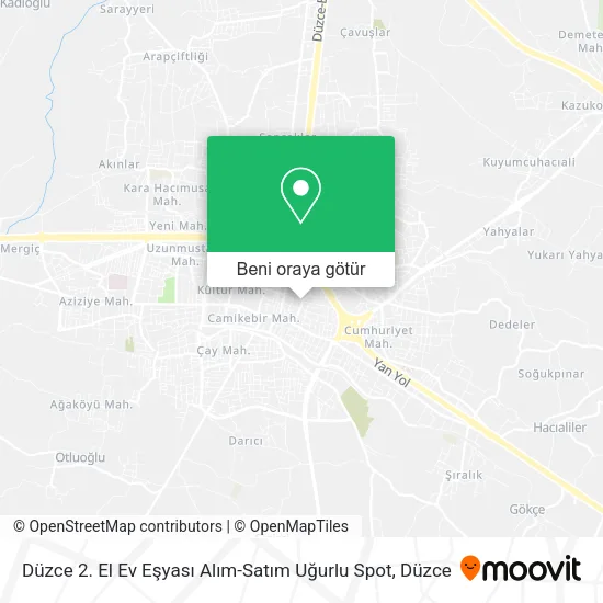 Düzce 2. El Ev Eşyası Alım-Satım Uğurlu Spot harita