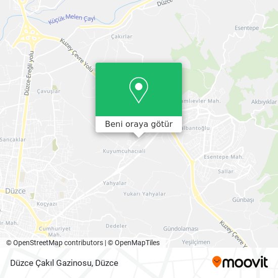 Düzce Çakıl Gazinosu harita