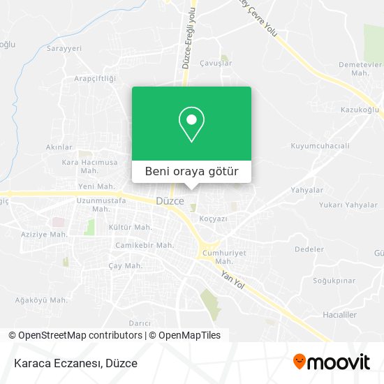 Karaca Eczanesı harita