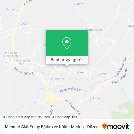 Mehmet Akif Ersoy Eğitim ve Kültür Merkezi harita