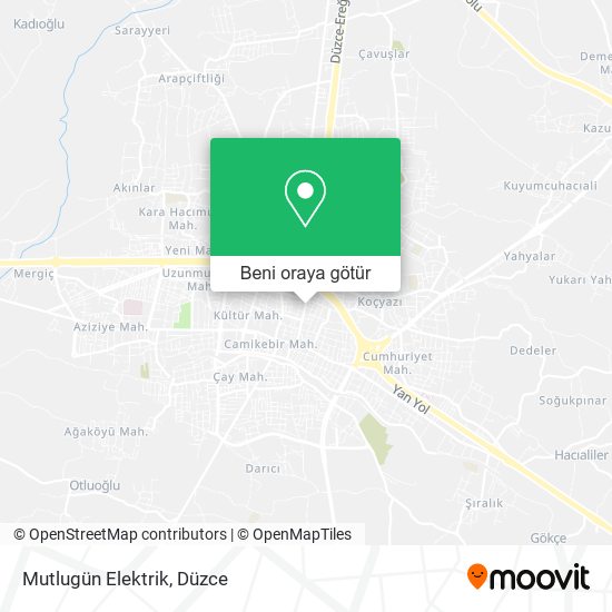 Mutlugün Elektrik harita