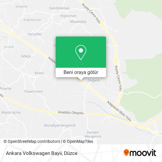 Ankara Volkswagen Bayii harita