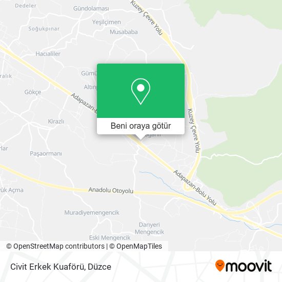 Civit Erkek Kuaförü harita