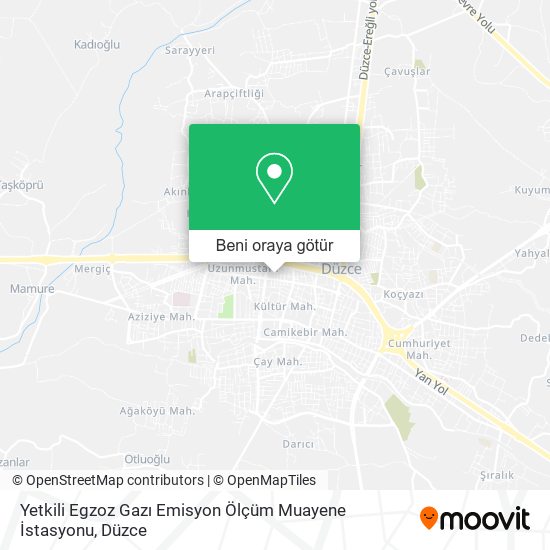 Yetkili Egzoz Gazı Emisyon Ölçüm Muayene İstasyonu harita