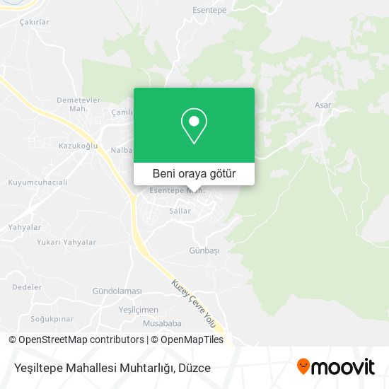 Yeşiltepe Mahallesi Muhtarlığı harita