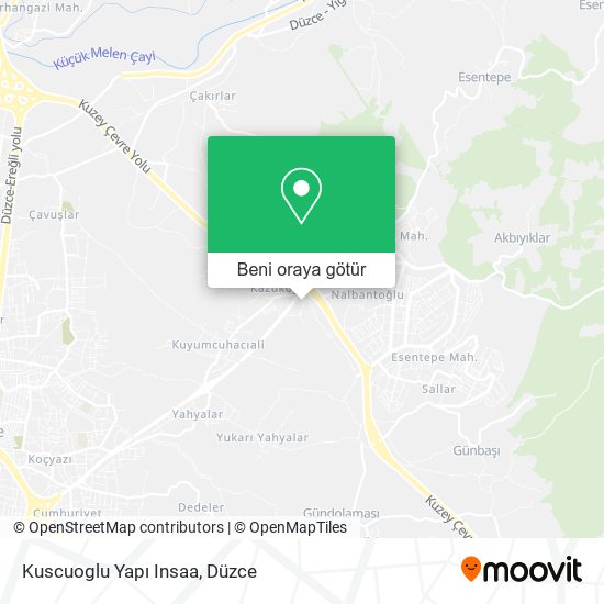 Kuscuoglu Yapı Insaa harita