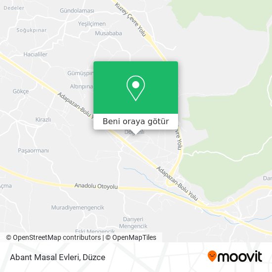Abant Masal Evleri harita