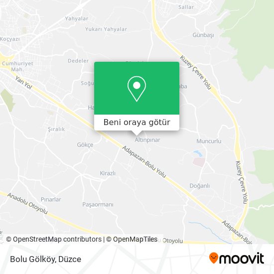 Bolu Gölköy harita