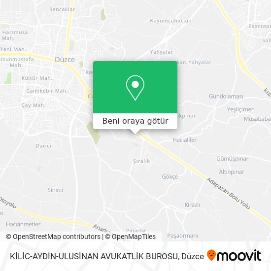 KİLİC-AYDİN-ULUSİNAN AVUKATLİK BUROSU harita