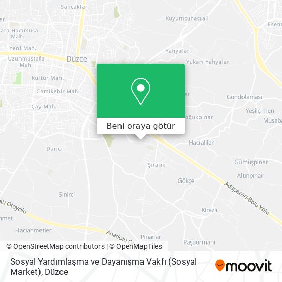 Sosyal Yardımlaşma ve Dayanışma Vakfı (Sosyal Market) harita