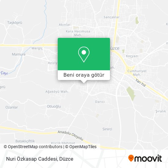 Nuri Özkasap Caddesi harita