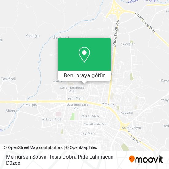 Memursen Sosyal Tesis Dobra Pide Lahmacun harita