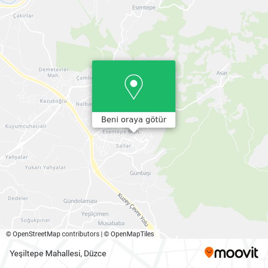 Yeşiltepe Mahallesi harita
