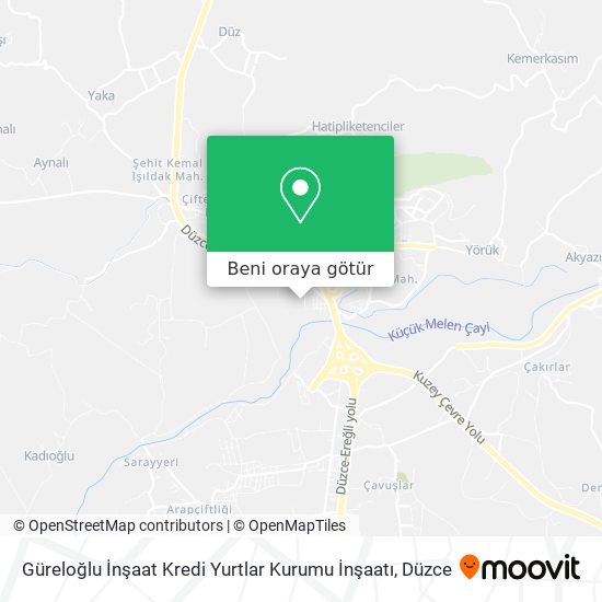 Güreloğlu İnşaat Kredi Yurtlar Kurumu İnşaatı harita