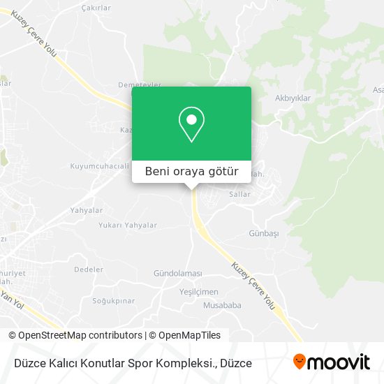 Düzce Kalıcı Konutlar Spor Kompleksi. harita