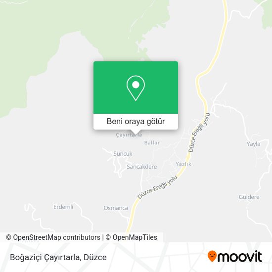 Boğaziçi Çayırtarla harita