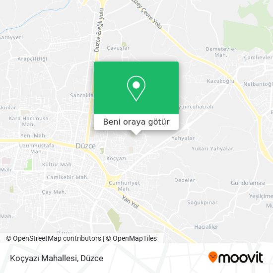 Koçyazı Mahallesi harita