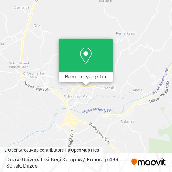 Düzce Üniversitesi Beçi Kampüs / Konuralp 499. Sokak harita