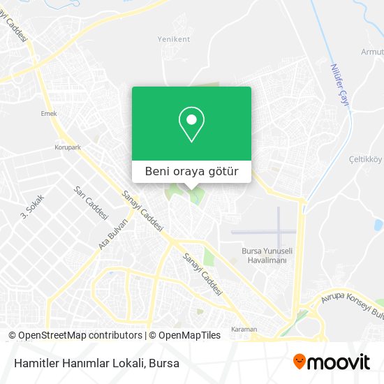 Hamitler Hanımlar Lokali harita