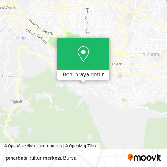 pınarbaşı kültür merkezi harita
