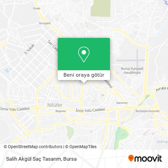 Salih Akgül Saç Tasarım harita