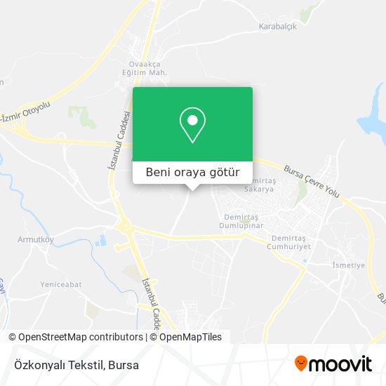 Özkonyalı Tekstil harita
